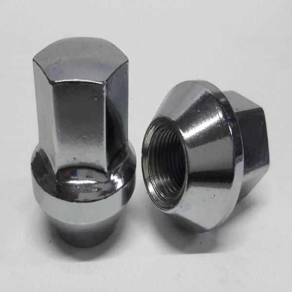 Tiryakiler Ford Connect/Fiesta/Focus/Mondeo/Courier Orjinal Çelik Jant Sabit Kromajlı Bijon Somunu M12X1.50X32m Jant Somunları